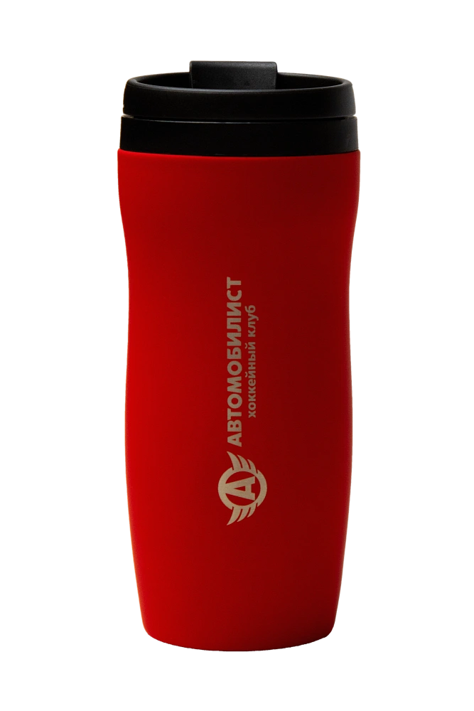 Термостакан, Soft Touch, красный