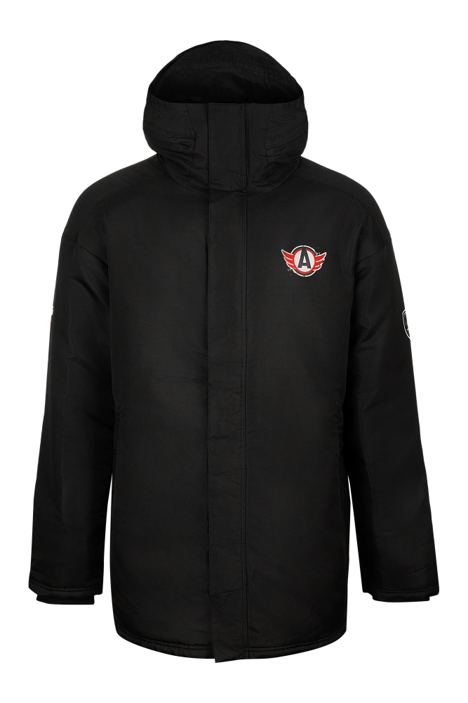 Куртка утеплённая, маскот, чёрная 