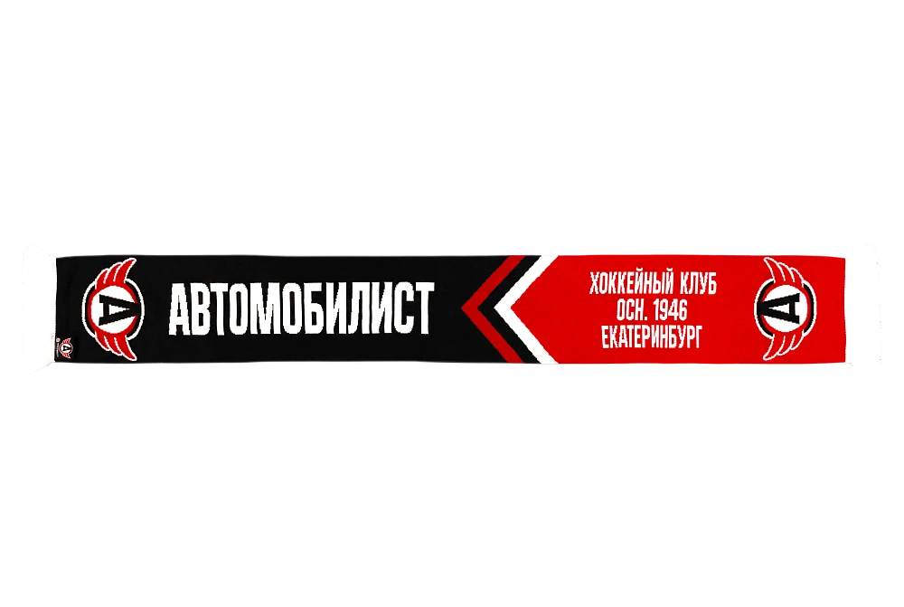 Шарф чёрно-красный