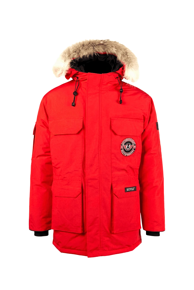 Парка зимняя, красная