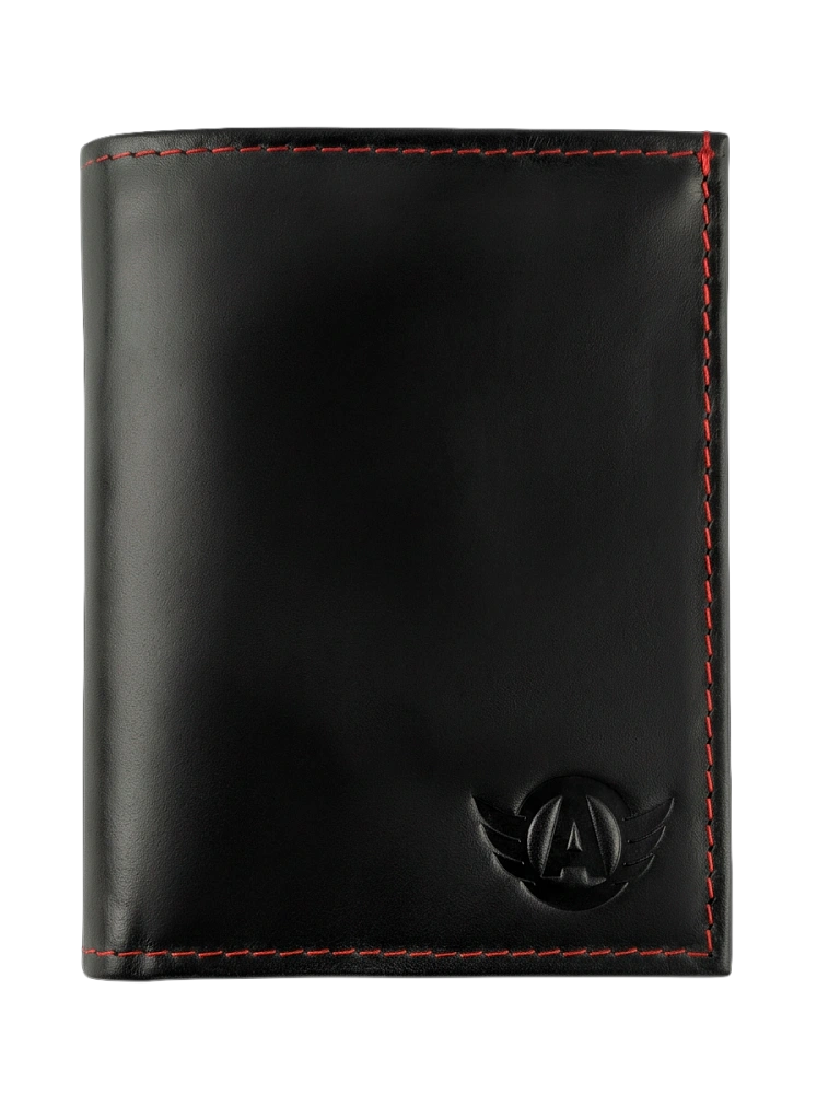 Портмоне, нат. кожа, чёрный